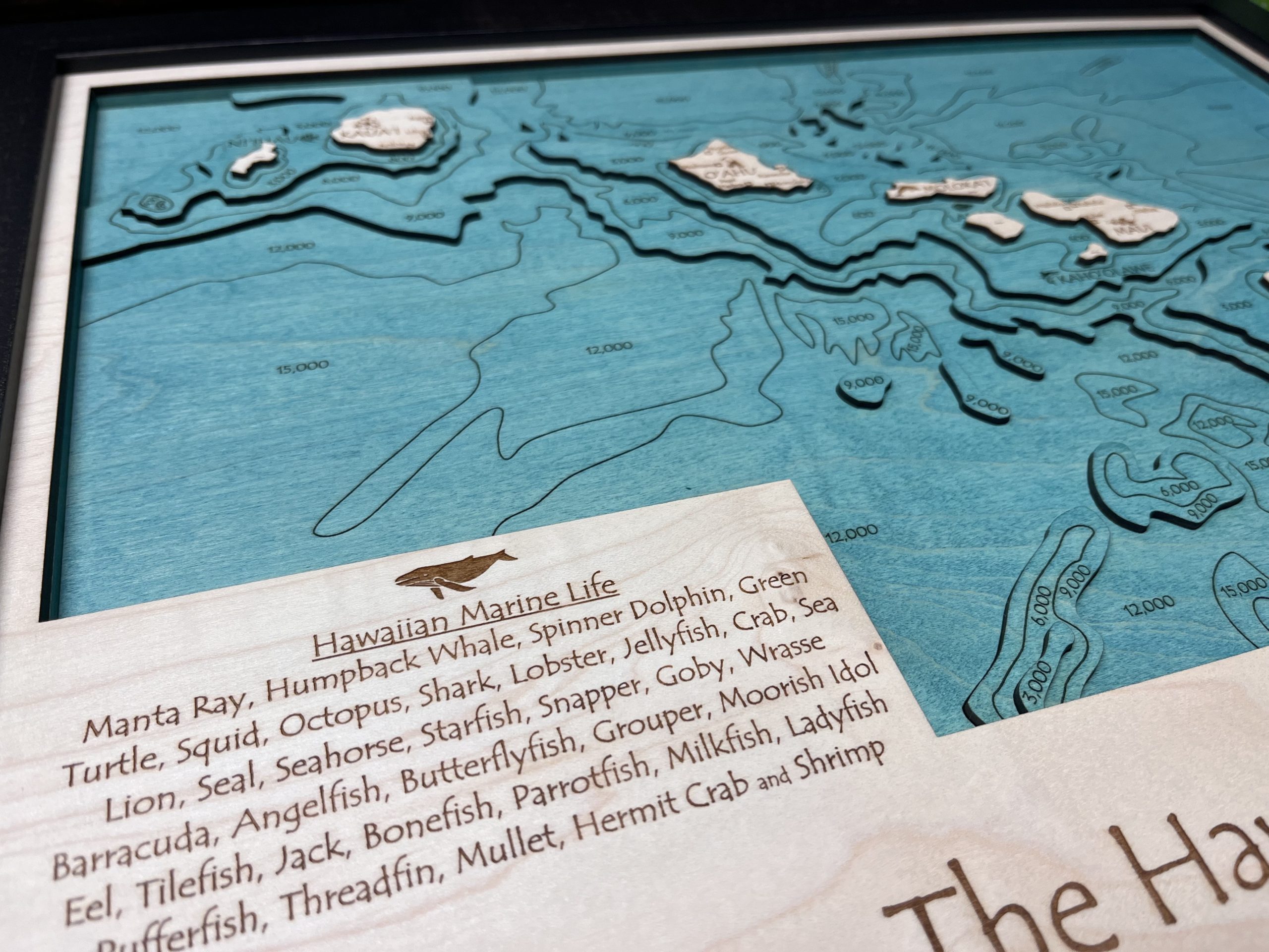 3D Wood Hawaiian Islands Map壁掛け木製ハワイ諸島地図 3D Wood Hawaiian Islands Map壁掛け木製ハワイ諸島地図 アート用品