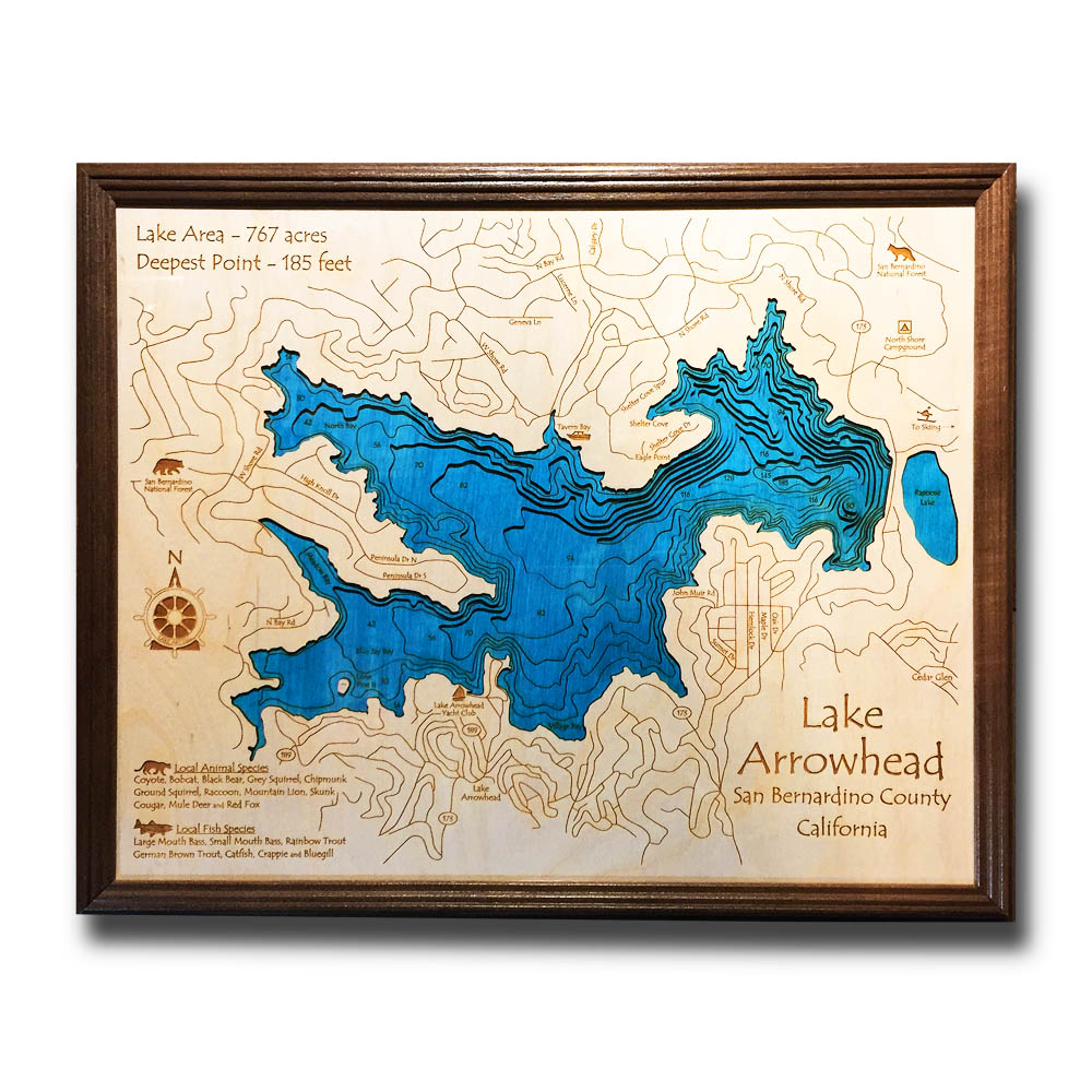 Lake Zurich, IL Wood Map | 3D Nautical Wood Charts
