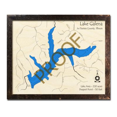 Lake Galena Wood Map 3D
