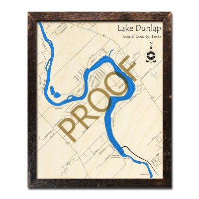 Lake Dunlap Wood Map