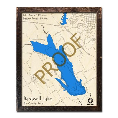 Wood Map of Bardwell Lake