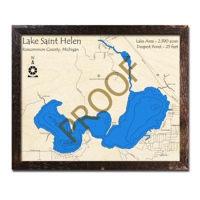 Saint Helen Lake wood map