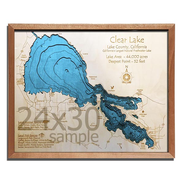 24" x 30" 3-D Wood Chart