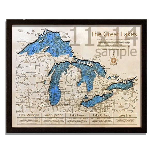 11" x 14" Wood Chart