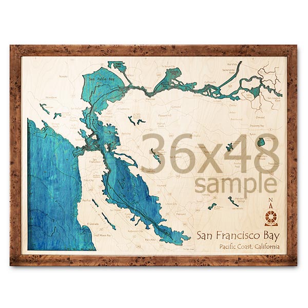 36" x 48" 3-D Wood Chart