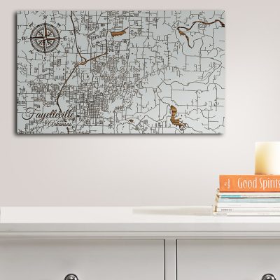 Fayetteville, Arkansas Street Map