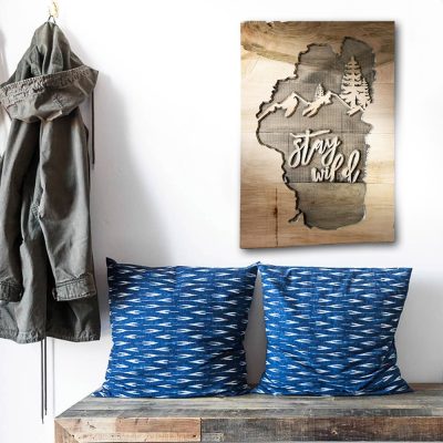 Lake Tahoe Wood Carved Wall Art