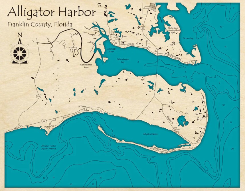 Mapa De Alligator Point, Florida Alligator Point, FL Tide Charts, High